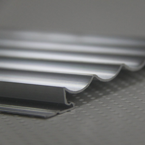 Anti-corrosion corrugated aluminum panels on a factory roof