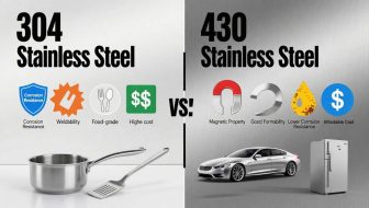 Thép không gỉ 304 và 430