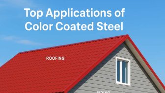 Ứng dụng của thép phủ màu trong tấm lợp và vách ngoài